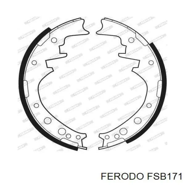 FSB171 Ferodo колодки тормозные задние барабанные
