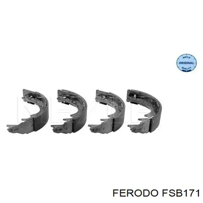 Zapatas de frenos de tambor traseras FSB171 Ferodo