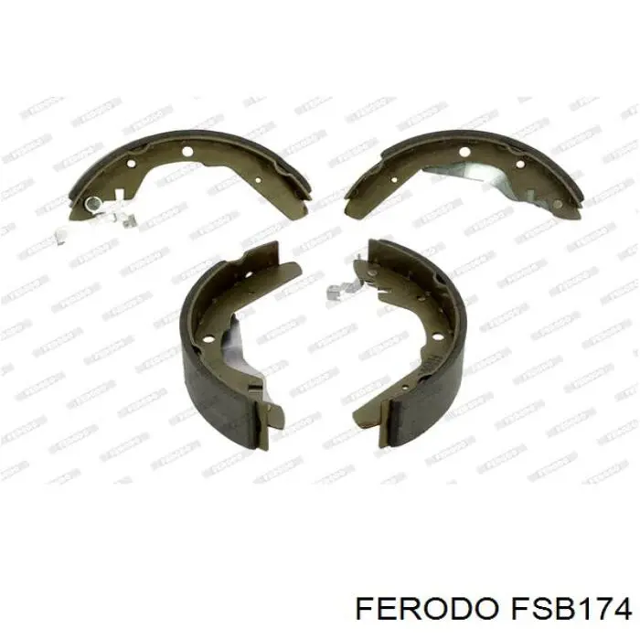 FSB174 Ferodo колодки тормозные задние барабанные