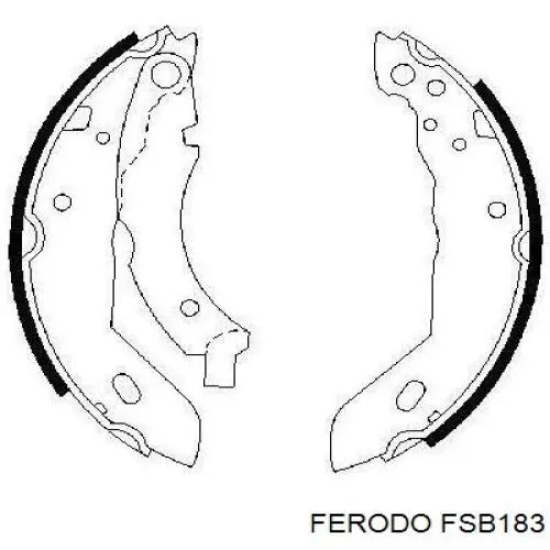 Колодки тормозные задние барабанные Ferodo FSB183