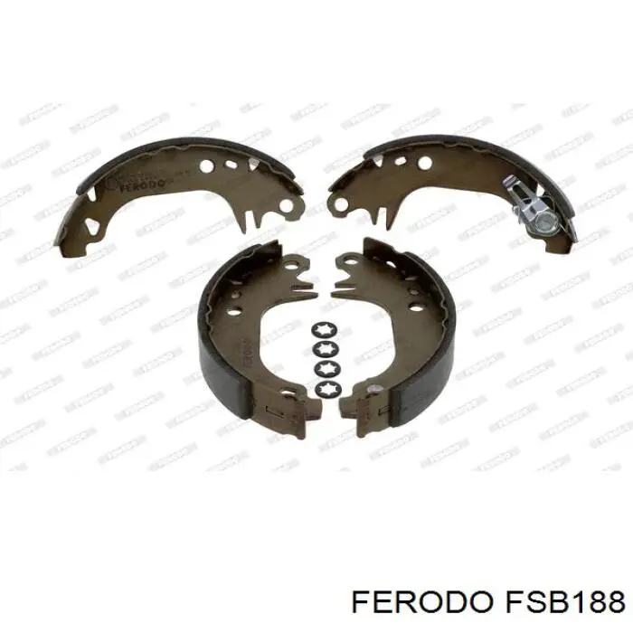Тормоза рабочие задние ножные и тормозные барабаны Ferodo FSB188 цена, от 15.15 USD