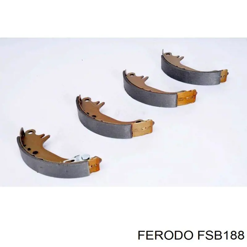 FSB188 Ferodo задние барабанные колодки