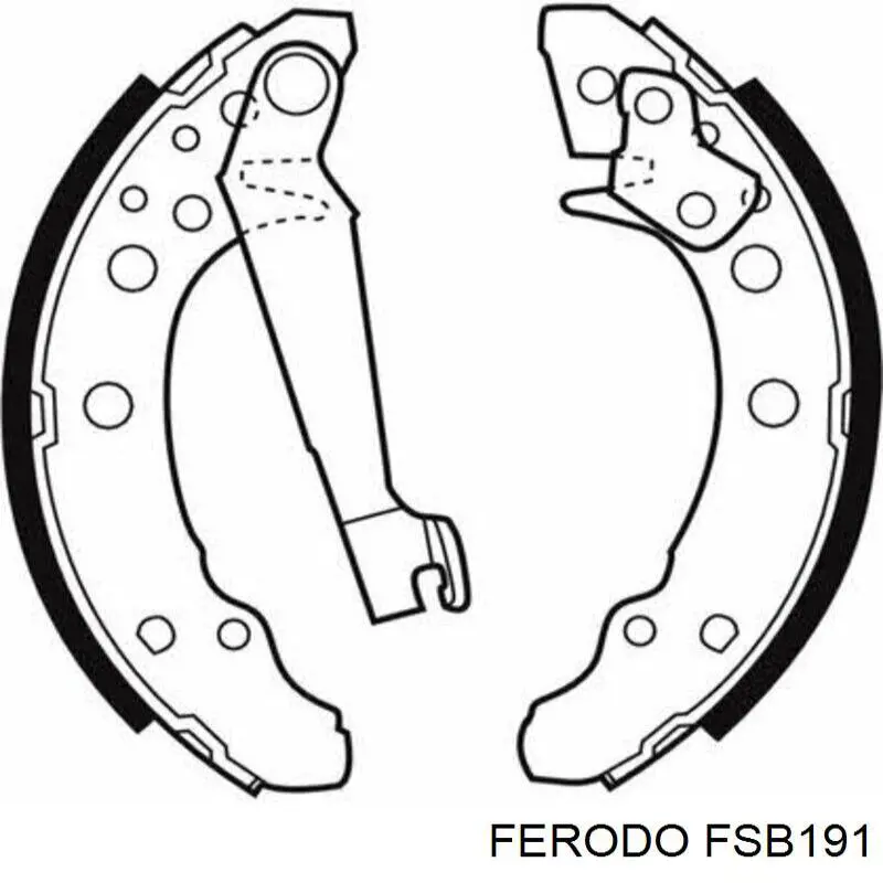 Тормоза рабочие задние ножные и тормозные барабаны Ferodo FSB191 цена, от 13.44 USD