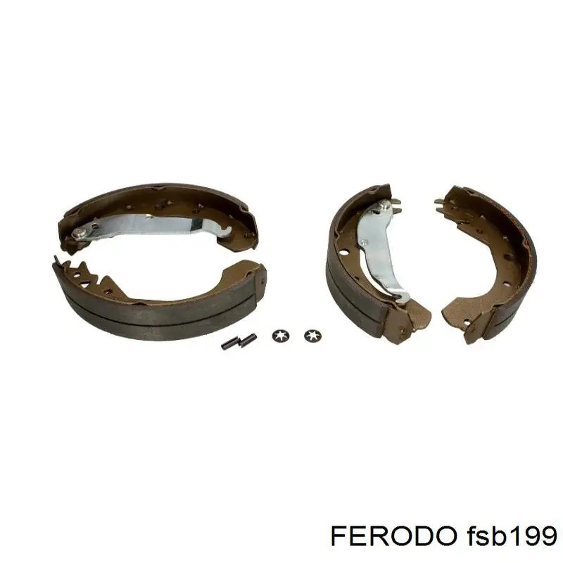 Колодки тормозные задние барабанные Ferodo FSB199