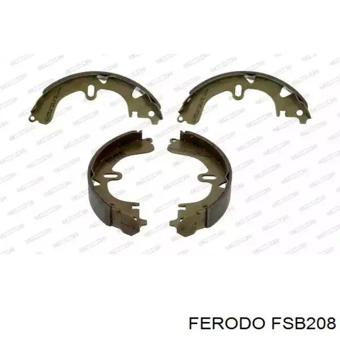 FSB208 Ferodo колодки тормозные задние барабанные