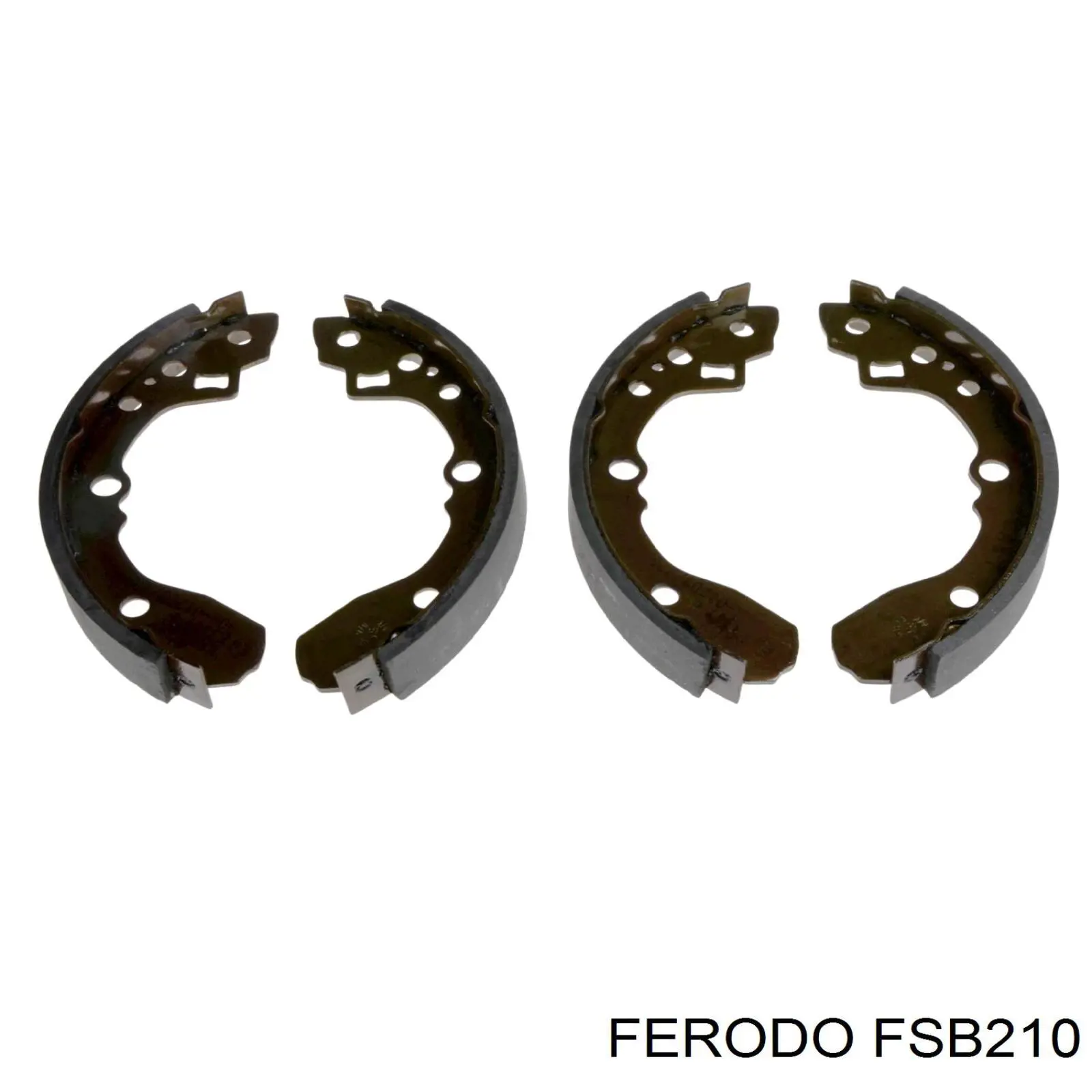 Zapatas de frenos de tambor traseras FSB210 Ferodo