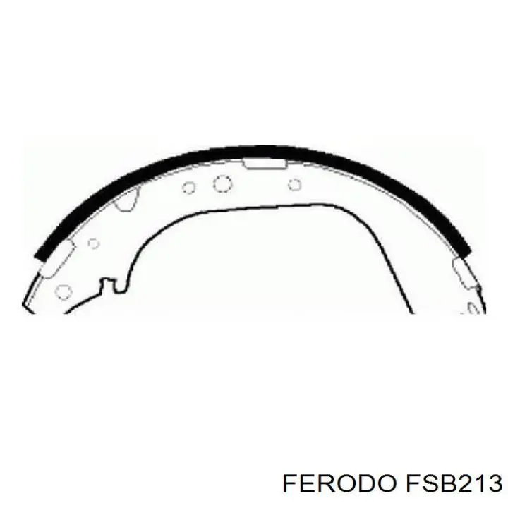 FSB213 Ferodo колодки тормозные задние барабанные
