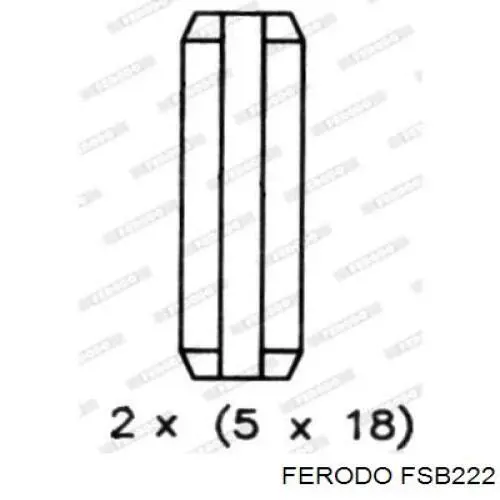 FSB222 Ferodo колодки тормозные задние барабанные