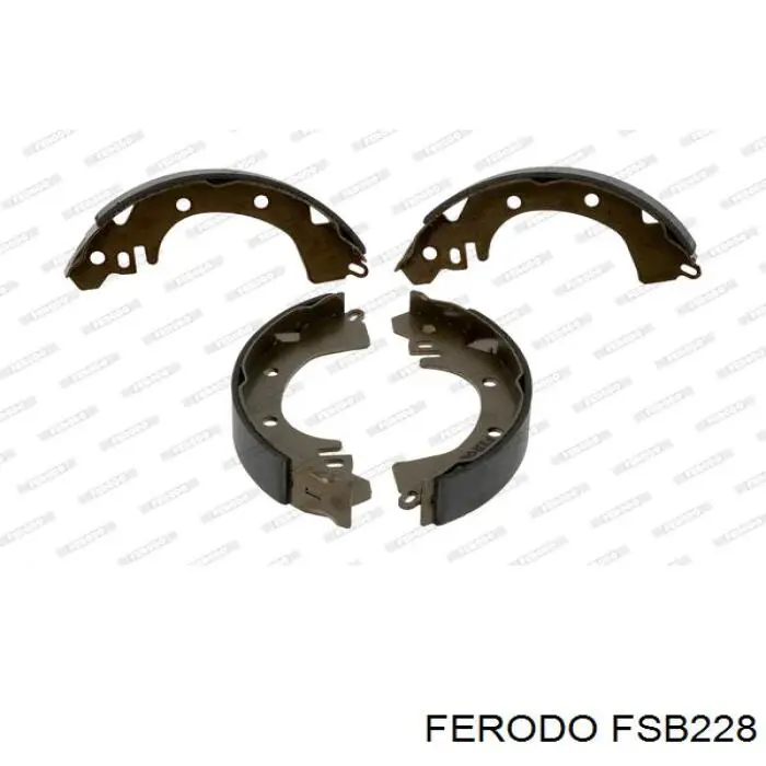 FSB228 Ferodo колодки тормозные задние барабанные