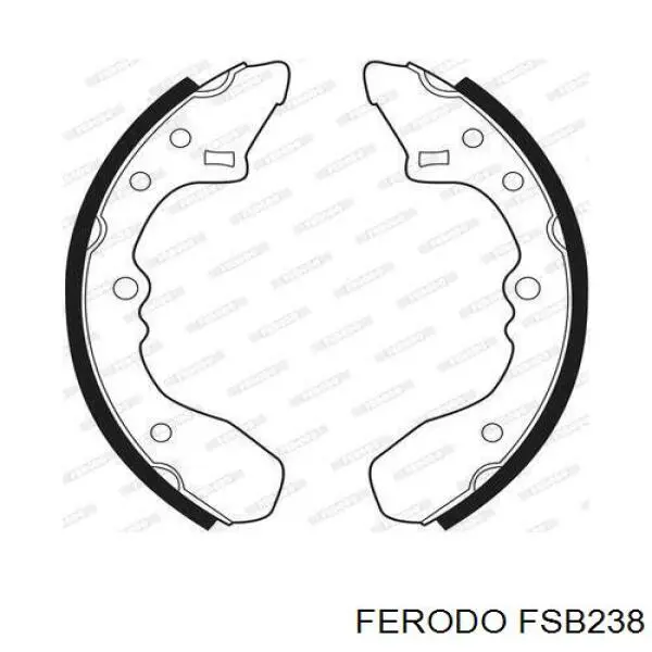 FSB238 Ferodo колодки тормозные задние барабанные