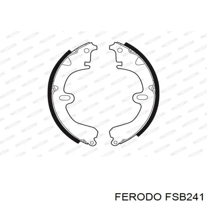FSB241 Ferodo задние барабанные колодки