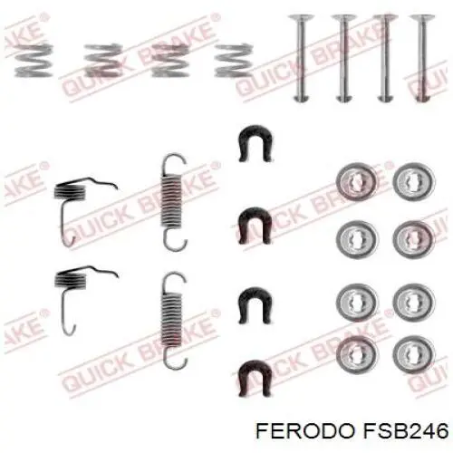 FSB246 Ferodo задние барабанные колодки