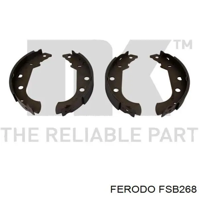 Задние барабанные колодки FSB268 Ferodo