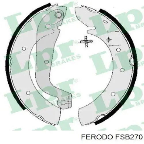 FSB270 Ferodo колодки тормозные задние барабанные