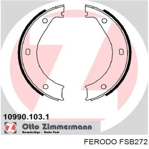 Тормозные колодки стояночного тормоза Ferodo FSB272 цена, от 21.88 USD