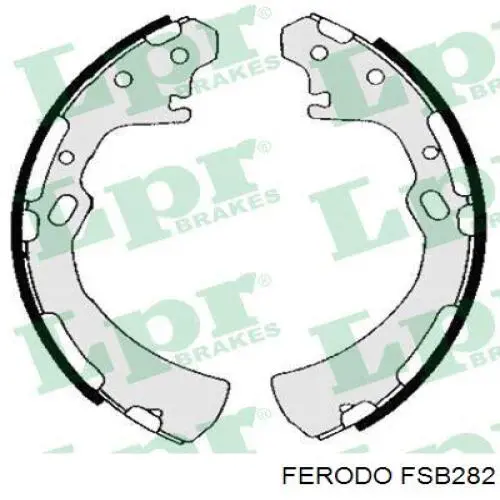 Zapatas de frenos de tambor traseras FSB282 Ferodo