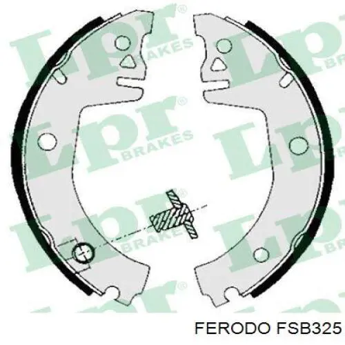 FSB325 Ferodo колодки тормозные задние барабанные