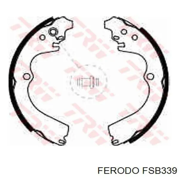 FSB339 Ferodo Барабанные тормозные колодки