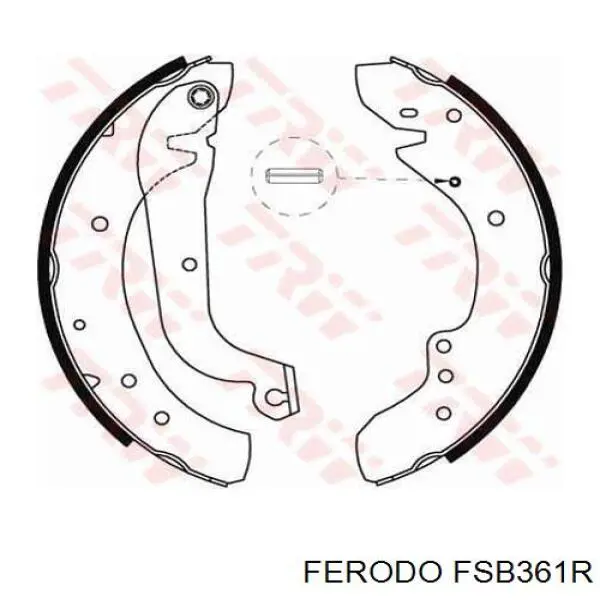 FSB361R Ferodo колодки тормозные задние барабанные