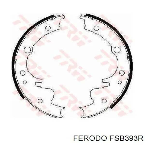 FSB393R Ferodo колодки тормозные задние барабанные