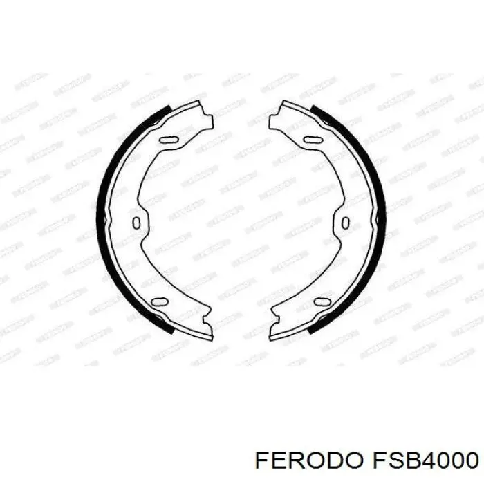 Купить FSB4000 Ferodo Колодки ручника/стояночного тормоза