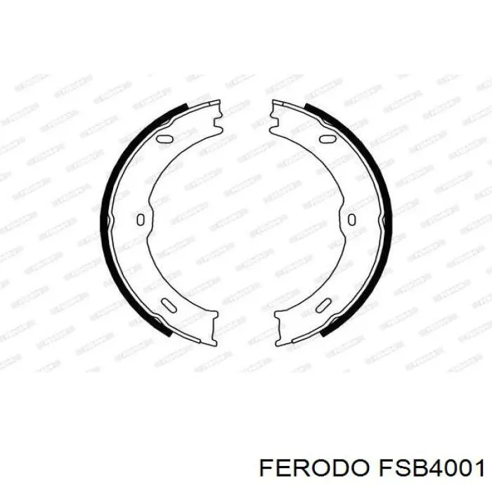 Тормозные колодки стояночного тормоза Ferodo FSB4001 цена, от 26.88 USD