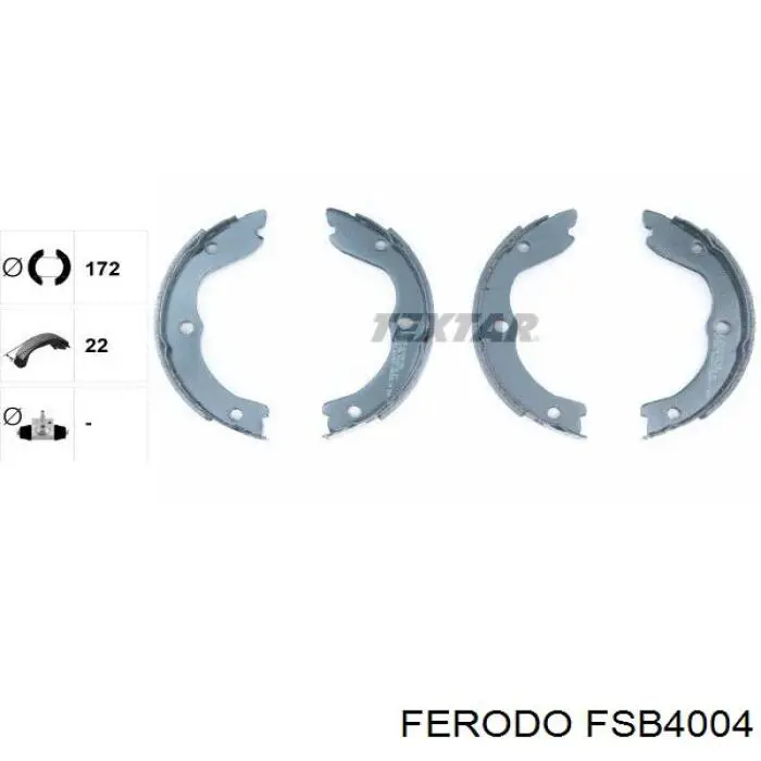 Колодки стояночного тормоза Ferodo FSB4004