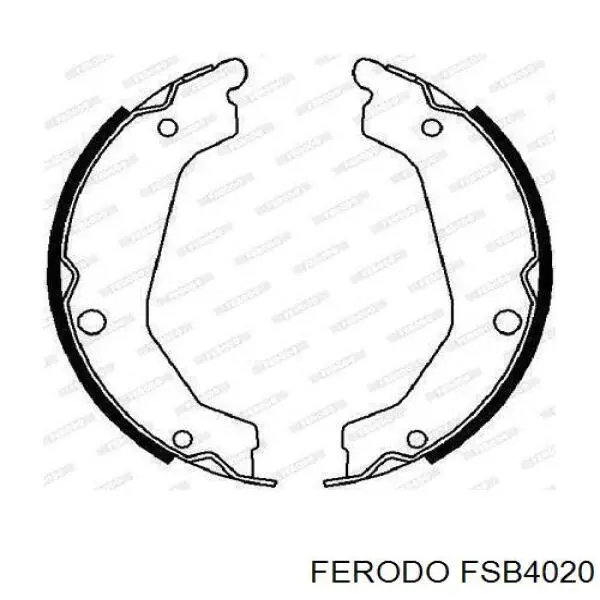 Колодки ручника (стояночного тормоза) FERODO FSB4020