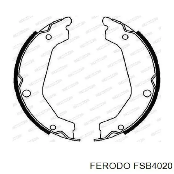 Колодки ручника FSB4020 Ferodo