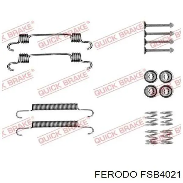 Колодки стояночного тормоза Ferodo FSB4021