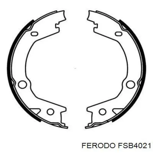 Купить FSB4021 Ferodo Колодки ручника/стояночного тормоза