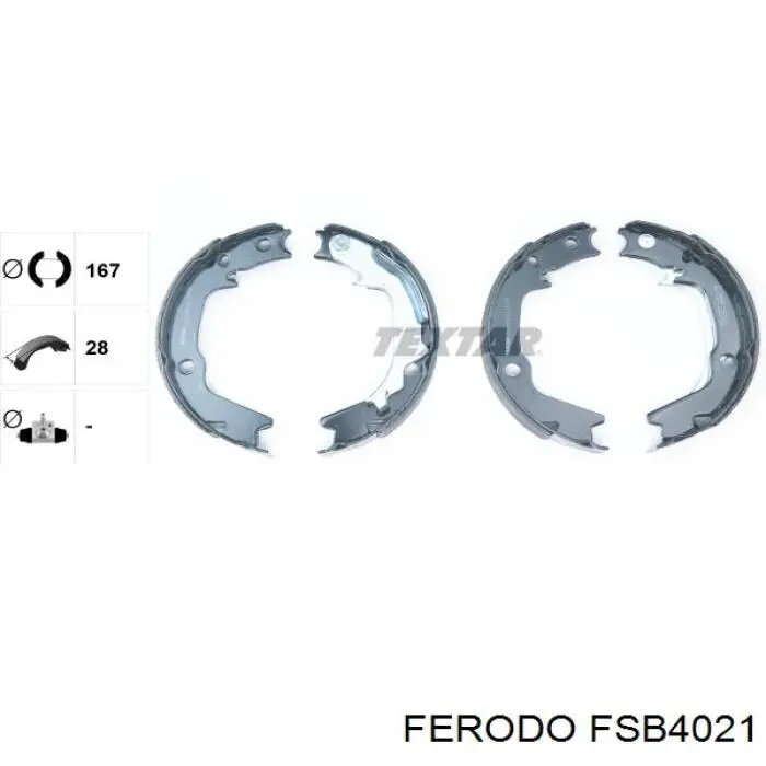 Колодки ручника FSB4021 Ferodo
