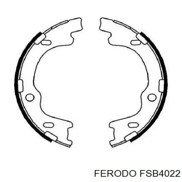 Тормозные колодки стояночного тормоза Ferodo FSB4022 цена, от 28.39 USD