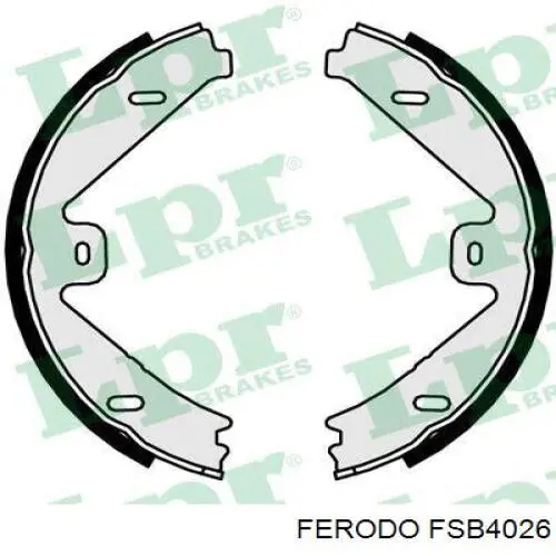 Тормозные колодки стояночного тормоза Ferodo FSB4026 цена, от 34.81 USD