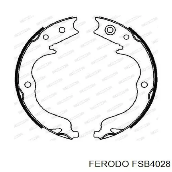 Купить FSB4028 Ferodo Колодки ручника/стояночного тормоза