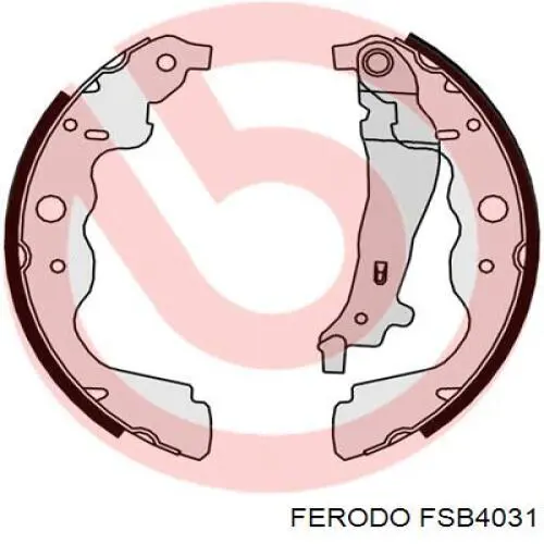 Тормоза рабочие задние ножные и тормозные барабаны Ferodo FSB4031 цена, от 37.12 USD