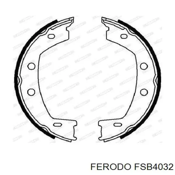 Zapatas de frenos de tambor traseras FSB4032 Ferodo