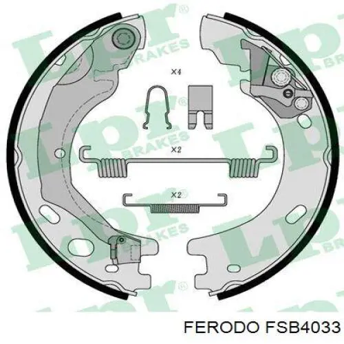 Тормозные колодки стояночного тормоза Ferodo FSB4033 цена, от 70.68 USD