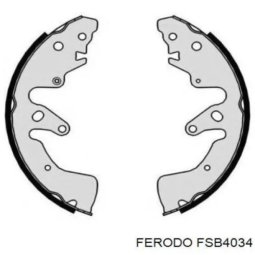 Задние барабанные колодки FSB4034 Ferodo