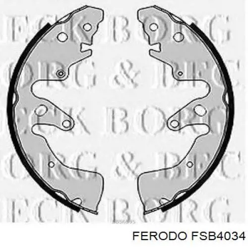 Барабанные колодки Ferodo FSB4034