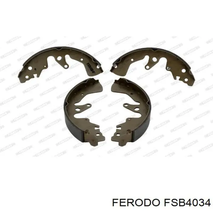 Купить FSB4034 Ferodo Задние барабанные тормозные колодки