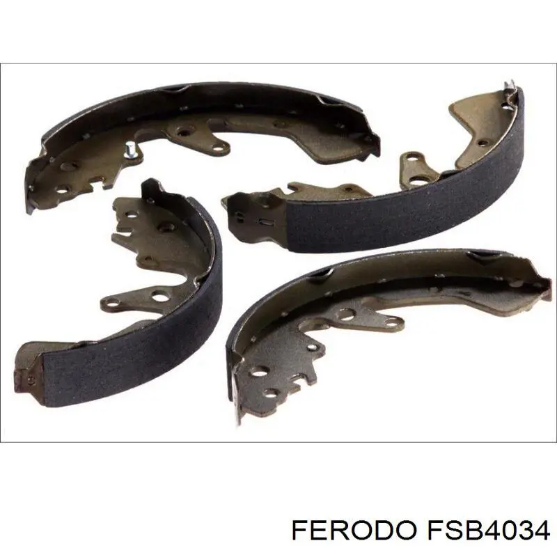 Zapatas de frenos de tambor traseras FSB4034 Ferodo