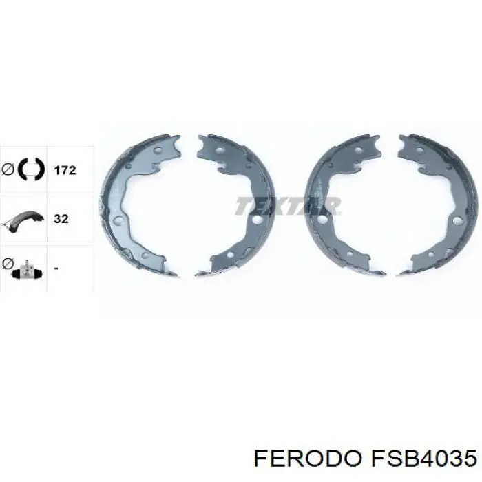 Колодки ручника FSB4035 Ferodo