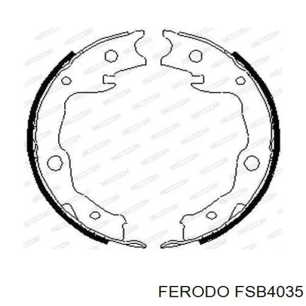 Тормозные колодки стояночного тормоза Ferodo FSB4035 цена, от 24.75 USD