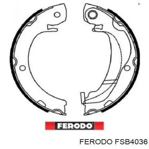 Колодки ручника FSB4036 Ferodo