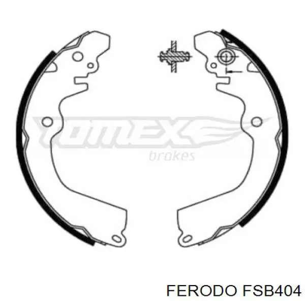 Задние барабанные колодки FSB404 Ferodo