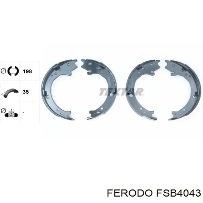 Колодки ручника FSB4043 Ferodo