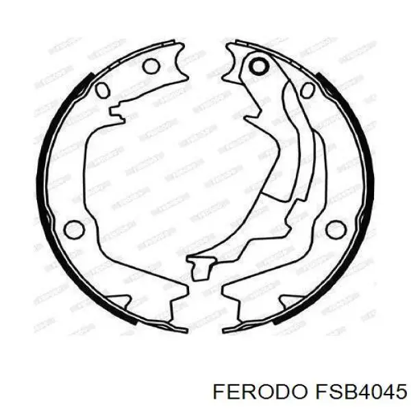 Juego de zapatas de frenos, freno de estacionamiento FSB4045 Ferodo