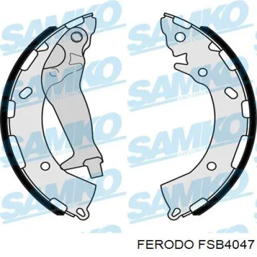 Задние барабанные колодки FSB4047 Ferodo