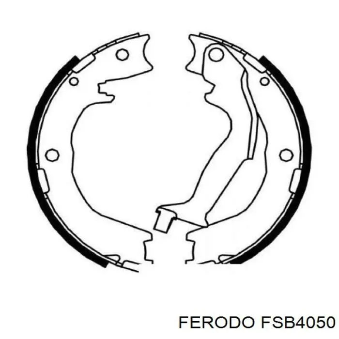 FSB4050 Ferodo колодки ручника